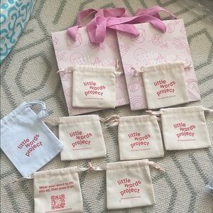 Little words projects Accessory Bags - Pink and Cream